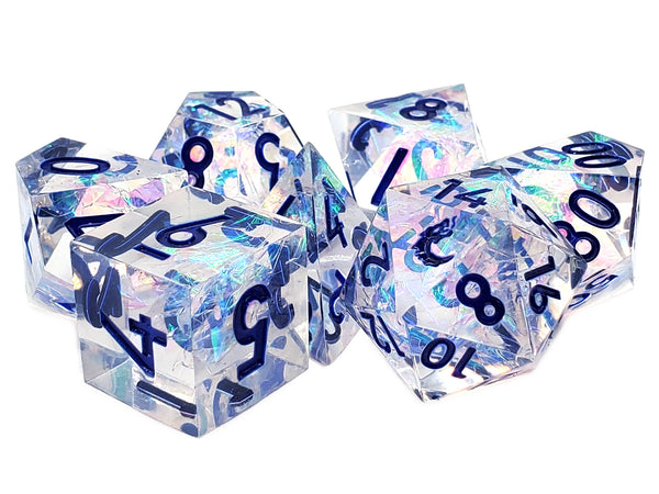 Sharp Edged Dice - Crystal Ice