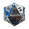 Old School DnD RPG Metal D20 - Soaring Dragon