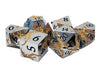 Old School 7 Piece DnD RPG Metal Dice Set: Soaring Dragon