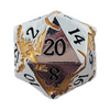 Old School DnD RPG Metal D20 - Soaring Dragon
