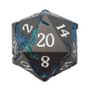 Old School DnD RPG Metal D20 - Soaring Dragon