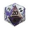 Old School DnD RPG Metal D20 - Soaring Dragon