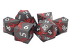 Old School 7 Piece DnD RPG Metal Dice Set: Soaring Dragon