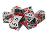 Old School 7 Piece DnD RPG Metal Dice Set: Soaring Dragon