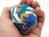 Old School Dice: Silicone 50mm D20