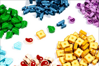 Flamecraft Gioco Da Tavolo Deluxe - Gettoni Risorse Legno 2° Edizione - Nuovo Spedizione USA