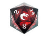 Old School Dice: Sharp Edged 22mm D20 - Liquid Infused