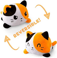Reversible Cat Plush: Black and Orange