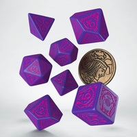 The Witcher Dice Set: Dandelion - Conqueros of Hearts (7 + coin)