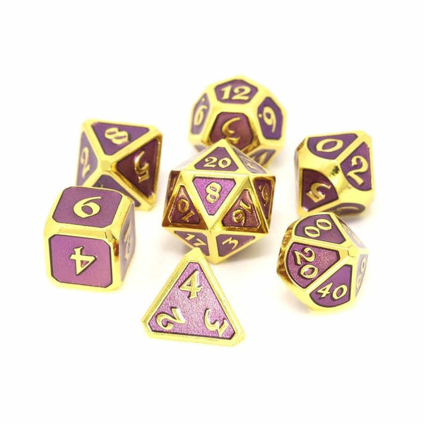 Die Hard 7-Dice Set - Mythica Gold Amethyst