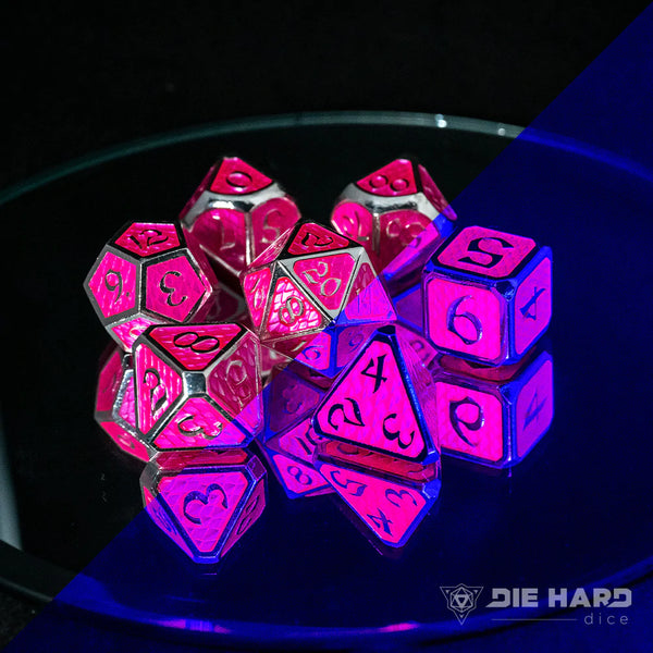 Die Hard 7-Dice Set - AfterDark Drakona Aragonite