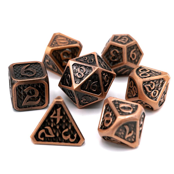 Die Hard 7-Dice Set - Drakona Eldric Cuprum