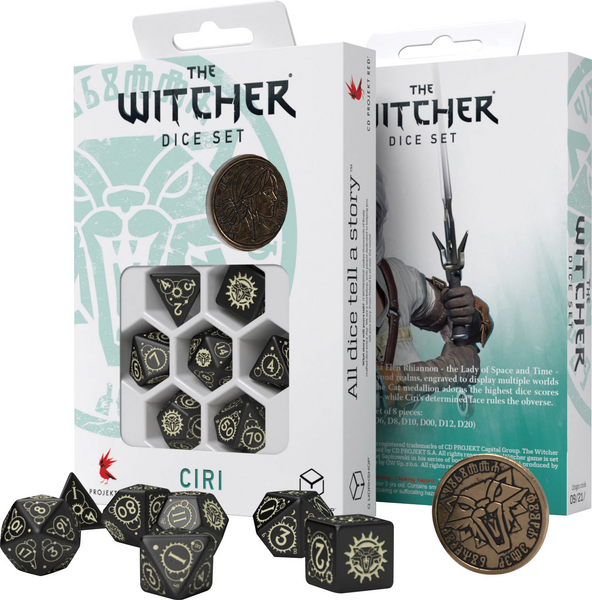 The Witcher Dice Set: Ciri - The Zirael (7 + coin)