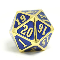 Die Hard Dice D20 25mm - Shiny Gold Sapphire