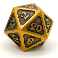 Die Hard Dice D20 25mm - Mythica Battleworn Gold