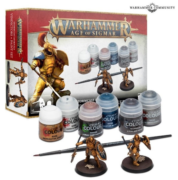 Warhammer Age of Sigmar: Stormcast Eternals Vindictors + Paints Set