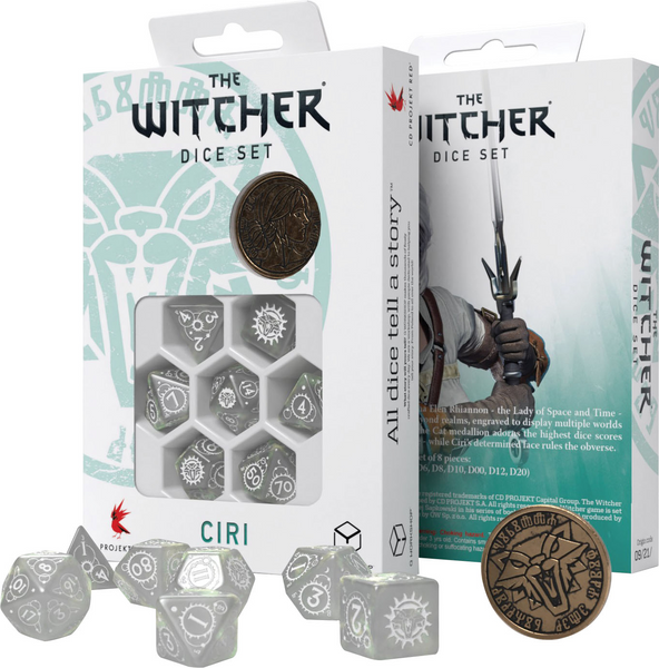 The Witcher Dice Set: Ciri - The Lady of Space (7 + coin)