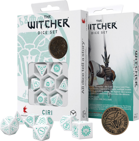 The Witcher Dice Set: Ciri - The Law of Surprise (7 + coin)
