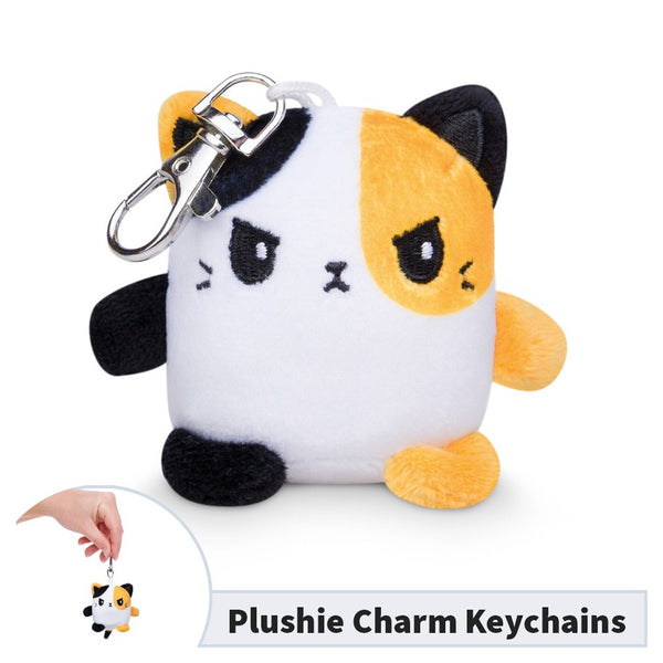 Plush Charm Keychain: Angry Calico Cat