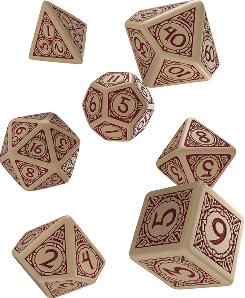 Viking RPG Dice Set: Beige / Brown